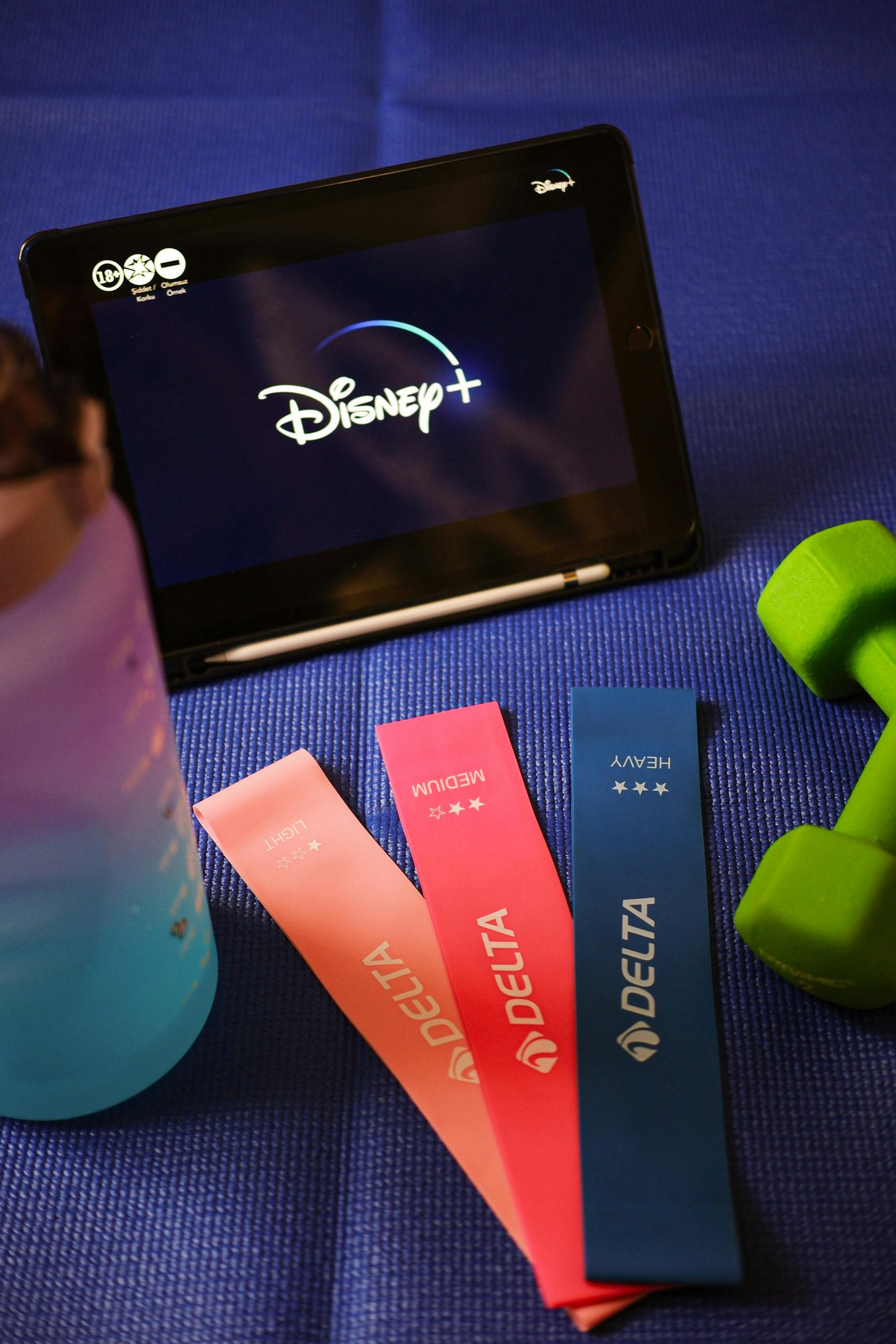 Disney+ logo on TV for Disney layoffs 2025 USA news
